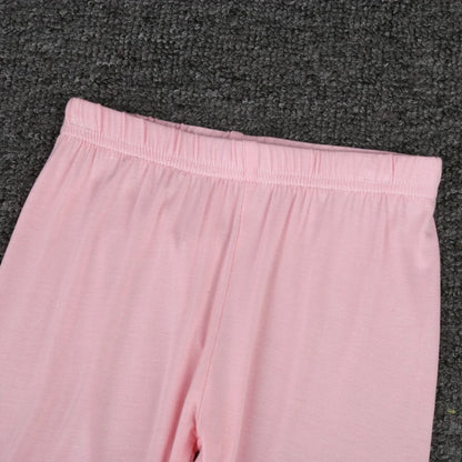 Children Girl Lace Tight Pants 3-10years Girls Knee Length Kid Fifth Pants Candy Color Summer Kid Cropped Clothing Bottoms Legg