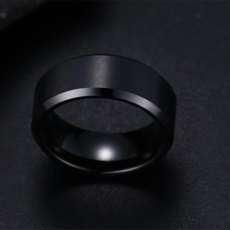 Elegant Fashion Charm Jewelry Stainless Steel Rings for Women Men Party Birthday Gift