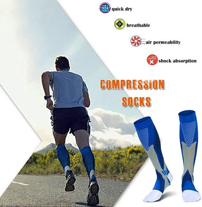 Varicose Veins Socks Compression Stockings Nurse Sports Cycling Socks for Diabetics Running Gift for Men Diabetes Nature Hiking