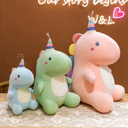 30CM Lovely Dinosaur Plush Toys Super Soft Cartoon Stuffed Animal Dino Dolls for Kids Baby Hug Sleep Pillow Home Decor