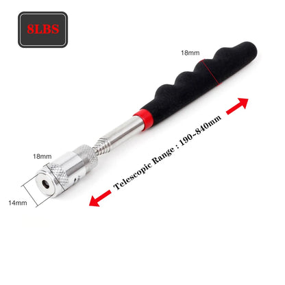 Tao Hua Yuan Telescopic Adjustable Magnetic Pick-Up Tools Grip Extendable Long Reach Pen Handy Tool for Picking Up Nuts Light AA