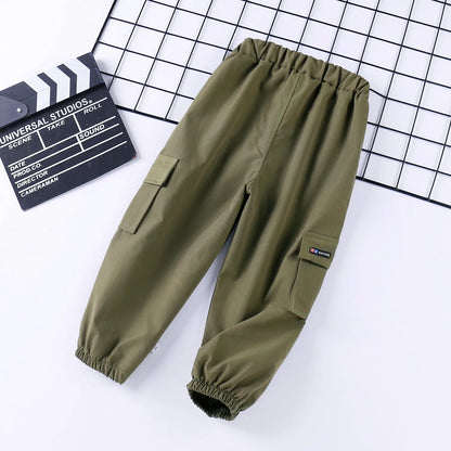 Kids Cargo Pants 2021 Summer Boys Clothes Trousers Casual Girls Pants Thin Style Toddler Pants 1 3 5 6 Years Old