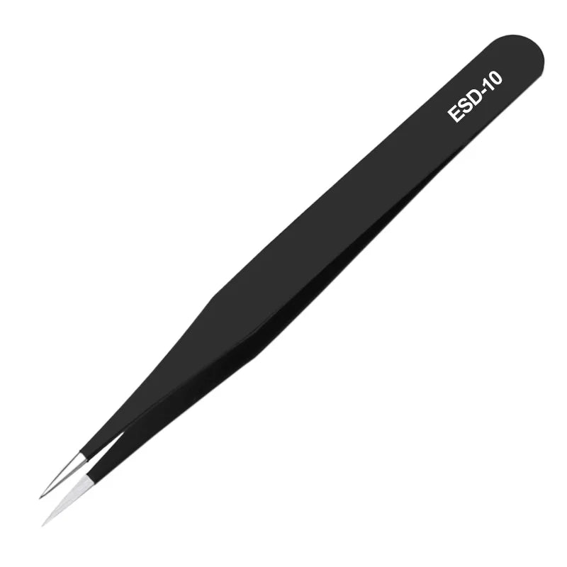 1 PC High quality  BGA Precision ESD Tweezers Set all-metal anti-static tweezers Repair Tool