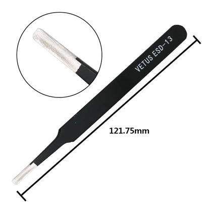 1 PC High quality  BGA Precision ESD Tweezers Set all-metal anti-static tweezers Repair Tool