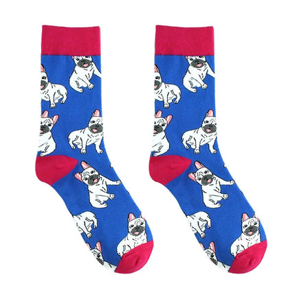 Cotton Happy Funny Socks Men Alien Planet Shark Crazy Design Sokken Unisex Novelty Dinosaur Crew Skateboard Calcetines Hombre