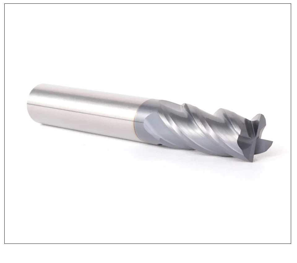 ZGT Endmills Alloy Carbide Tungsten Steel Milling Cutter End Mill HRC50 4 Flute 4mm 6mm 8mm 10mm 12mm Metal Cutter Milling Tools