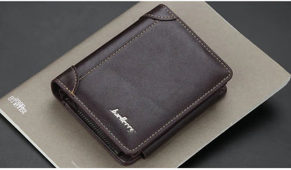 New Leather Men Wallets High Quality Zipper Short Desigh Card Holder Male Purse Vintage Coin Holder Men Wallets