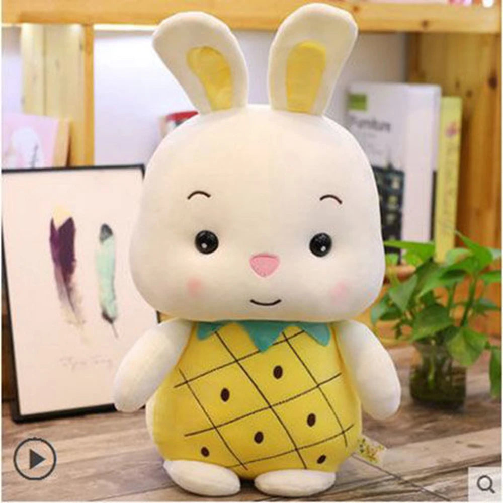 23CM Fruit Animal Plush Toy  Pig Rabbit Strawberry Pineapple Style Soft Doll To Send Children's birthday Christmas gifts