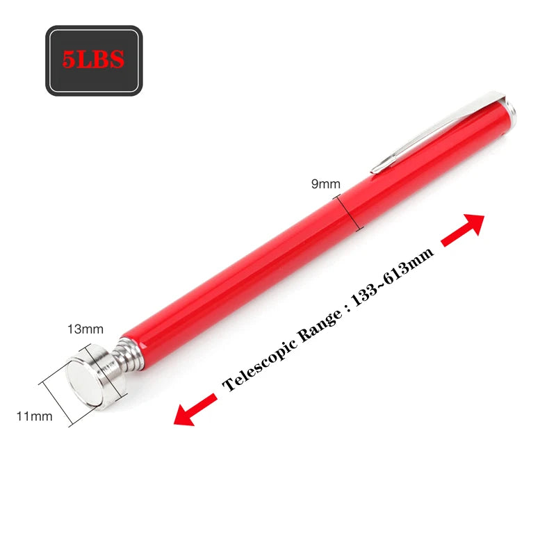 Tao Hua Yuan Telescopic Adjustable Magnetic Pick-Up Tools Grip Extendable Long Reach Pen Handy Tool for Picking Up Nuts Light AA