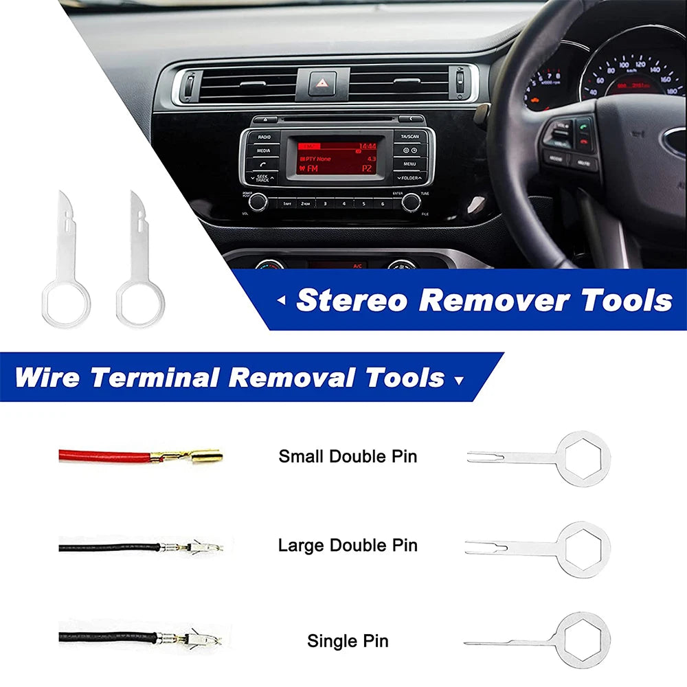 Car Trim Removal Tool Set Clip Pliers Fastener Remover Stereo Removal Hand-held Disassembly Tools