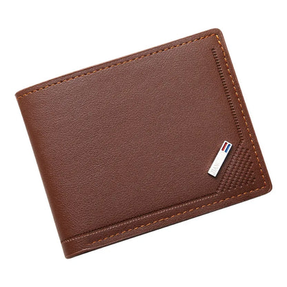 Male Youth Fashion Thin Multi Card Large Capacity Horizontal Business Wallet New Men's Wallet for Men