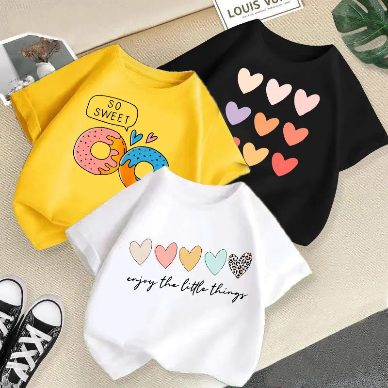 Summer New Children's Clothing Children's T-shirt Boys and Girls Casual Fashion Short-sleeved Baby Half-sleeved Top Base Shirt