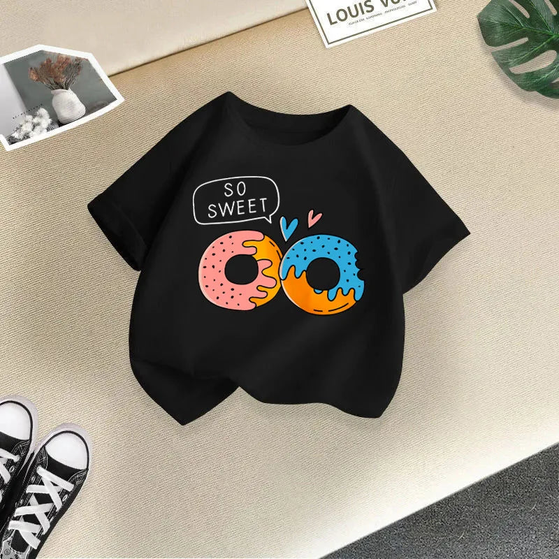 Summer New Children's Clothing Children's T-shirt Boys and Girls Casual Fashion Short-sleeved Baby Half-sleeved Top Base Shirt