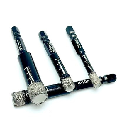 5-16mm Hexagonal Shank Brazed Dry Ceramic Tile Drill Bit Marble Granite Vitrified Tile Hole Opener Diamond Drill Bit