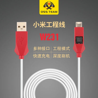 OSS W230 W231 Universal EDL Cable for Redmi Xiaomi and Qualcomm Flash and Open for 9008 Port Engineering Line Phone Repair Tool