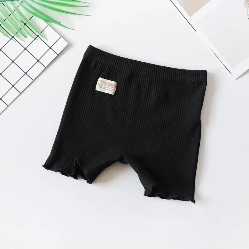 2024 Summer Girls Safety Short Pants Children's Anti-lighting Underwear Clothing  2-12 Years Kids Cotton Beach Shorts