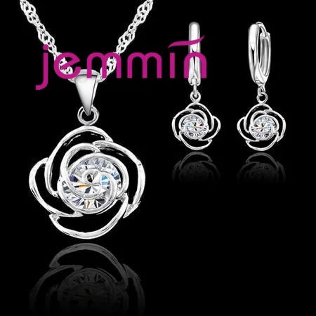 Super Deal Genuine 925 Streling Silver Jewelry Sets Women Girls Wedding Party Fine Jewelry Accessory Multiple Style