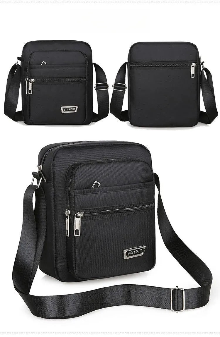 Waterproof Men Crossbody Bags Male Nylon Shoulder Bags Boy Messenger Bag Man Handbags For Travel Casual Large Satchel Grey Bags