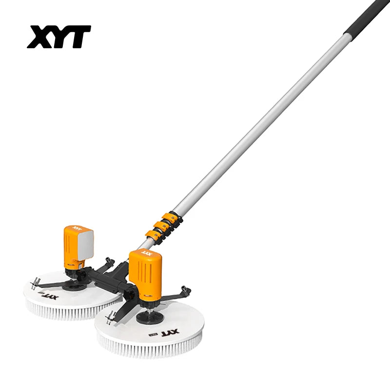 XYT solar panel cleaning double-headed electric brush PV equipment photovoltaic clean  machine tool kit complete system