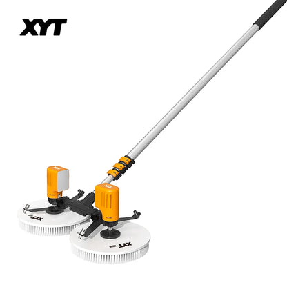 XYT solar panel cleaning double-headed electric brush PV equipment photovoltaic clean  machine tool kit complete system