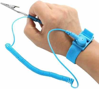 Antistatic Anti Static ESD Wristband Wrist Strap Cordless Wireless Clip Discharge Cables For Electronics Repair Work Tools