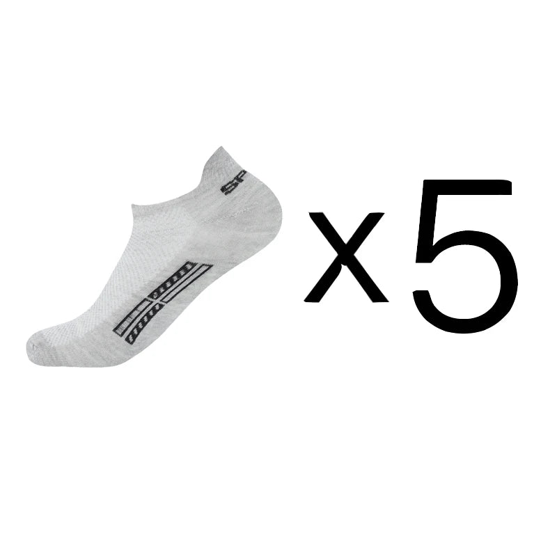 5 Pairs/Lot High Quality Men Ankle Socks Breathable Cotton Sports Mesh Casual Athletic Thin Cut Short Sokken Plus Size