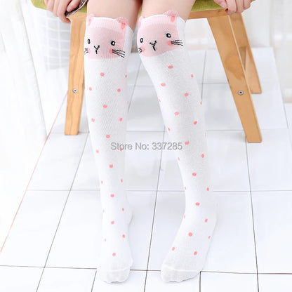 infant Child warmer ankle short lovely socks Cartoon Kids Knee High long cotton Baby cute Animal Over Knee Socks girls stockings