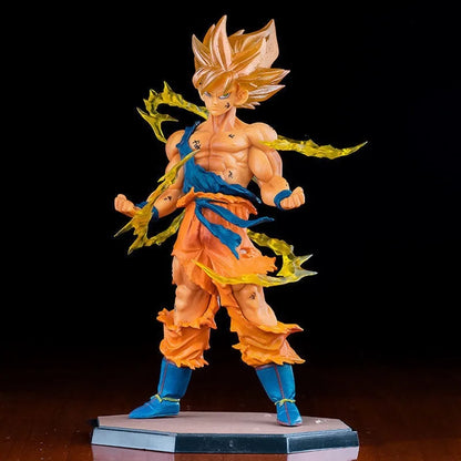 Hot Anime Dragon Ball Son Goku Super Saiyan Figure 17cm/6.69in Goku DBZ Action Figure Model Gifts Collectible Figurines for Kids