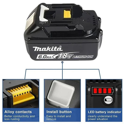 100% Genuine/Original Makita 18v 6.0Ah for Makita Tools Drill Battery Bl1850b BL1850 Bl1860 Bl 1860 Bl1830 Bl1815 Bl1840 LXT400