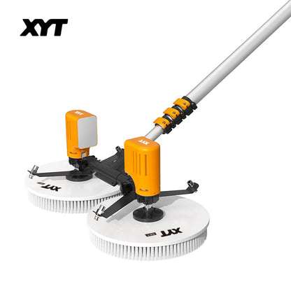 XYT solar panel cleaning double-headed electric brush PV equipment photovoltaic clean  machine tool kit complete system