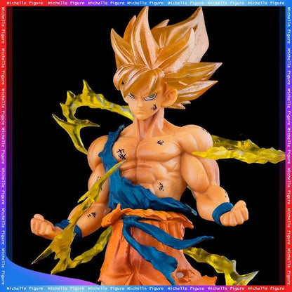 Hot Anime Dragon Ball Son Goku Super Saiyan Figure 17cm/6.69in Goku DBZ Action Figure Model Gifts Collectible Figurines for Kids