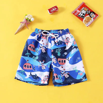 1-12Y Children's Sport Shorts Beachwear Summer Swimming Trunks for Baby Boys Toddler Girls Casual Loose Outerwear Cartoon Pants