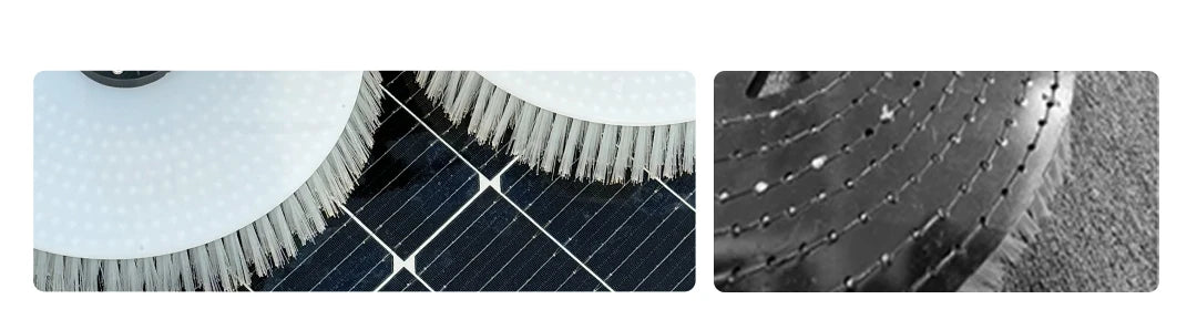 XYT solar panel cleaning double-headed electric brush PV equipment photovoltaic clean  machine tool kit complete system