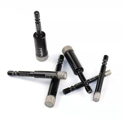 5-16mm Hexagonal Shank Brazed Dry Ceramic Tile Drill Bit Marble Granite Vitrified Tile Hole Opener Diamond Drill Bit