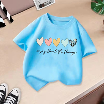 Summer New Children's Clothing Children's T-shirt Boys and Girls Casual Fashion Short-sleeved Baby Half-sleeved Top Base Shirt