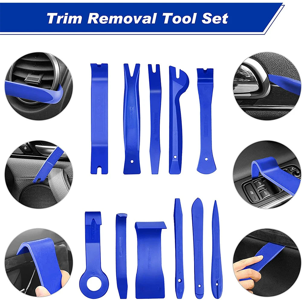 Car Trim Removal Tool Set Clip Pliers Fastener Remover Stereo Removal Hand-held Disassembly Tools