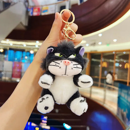 12cm 4 Colors Lovely Lucifer Plush keychain Doll Kawaii Bag Pendant Plush Stuffed Toy Backpack Pendant Birthday Gift For Childre