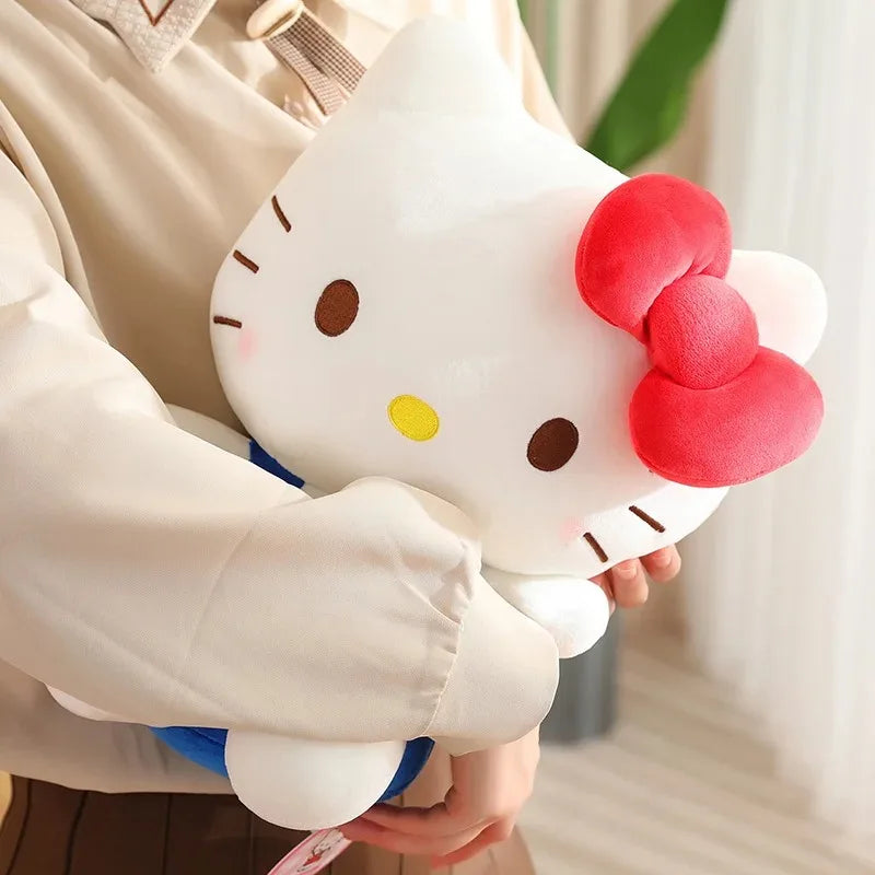 Sanrio Hello Kitty Kuromi Baby Stuffed Toys Anime Plush Toys Throw Pillow Kids Car Decoration Doll Birthday Gifts For Girls Kids