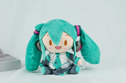 5PCS 20-29cm Hatsune Miku Plush Fuwafuwa Anime Kawaii Cute Cool Toys Dolls Plush Room Car Desk Decoration Birthday Gifts For Fan