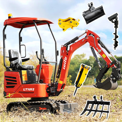 Fast Delivery Multi-function Mini Excavator 1 Ton Kubota Engine Digger Small Crawler Farm Excavators 2 Ton 3 Ton Home Customized