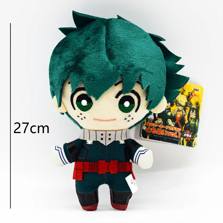 Anime 15-27cm My Hero Academia Plush Toys Cartoon Izuku Midoriya Katsuki Bakugou Shouto Todoroki Stuffed Dolls Kids Gifts