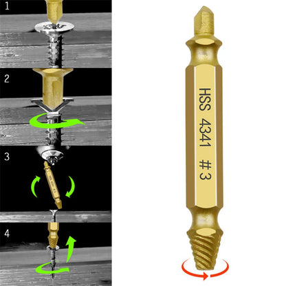 6PCS Damaged Screw Extractor Drill Bit Set Stripped Broken Screw Bolt Easily Take Out Demolition Tools Remover Extractor