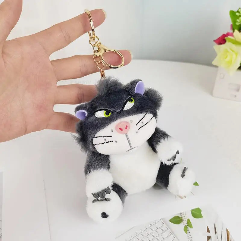 12cm 4 Colors Lovely Lucifer Plush keychain Doll Kawaii Bag Pendant Plush Stuffed Toy Backpack Pendant Birthday Gift For Childre