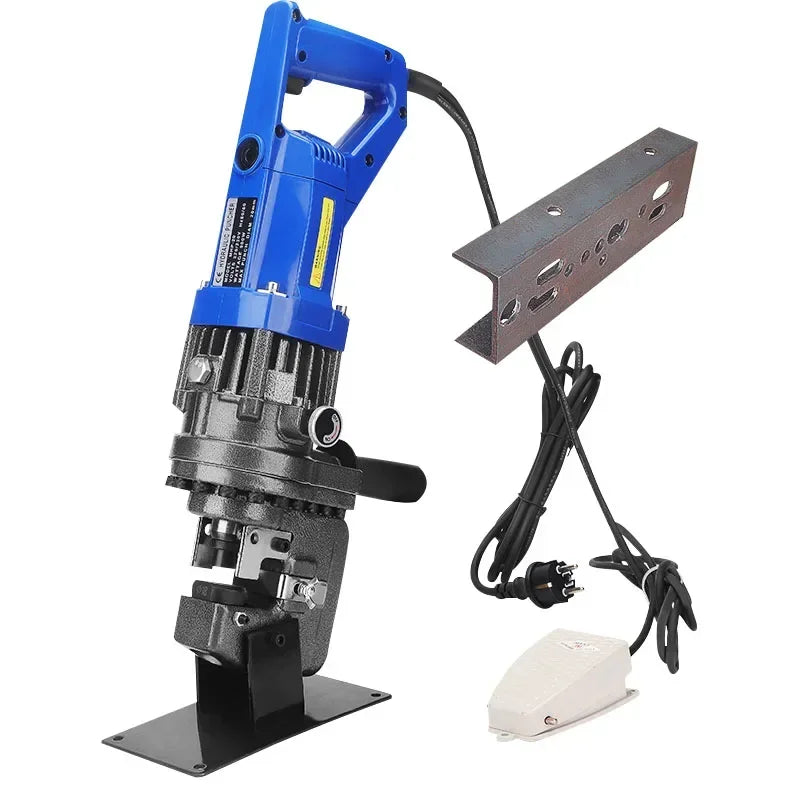 220V/110V Electric Handy Hydraulic Hole Puncher 900/1200W 6mm Knockout Punch Tool Angle Iron Channel Puncher Aluminum Iron Plate