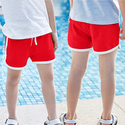 Summer Toddler Boys Girls Solid Sport Shorts Kids Beach Shorts Girls Clothes Under 5