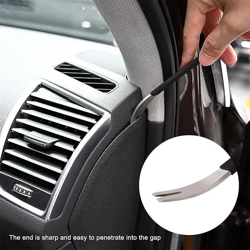 Car Trim Removal Tool Stainless Steel Durable Two-end Trim Removal Level Pry Tools Door Panel Audio Terminal Fastener Driver