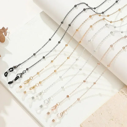 2024 Glasses Beaded Glasses Chain for Women Summer Beads Hangs Mask Strap Handmade Necklace Sunglasses Lanyard Fashion Jewelry