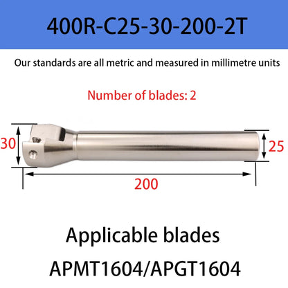 DMIX BAP400R EAP400R APMT1604 Milling Holder Cutterhead Shoulder Cutting Right Angle Precision Milling Cutter End Mill Holder