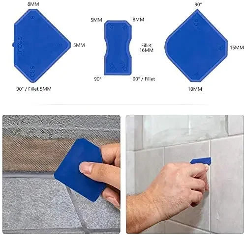 Silicone Caulking Tool Kit Joint Sealant Spreader Spatula Scraper for Tile Window Grout Edge Removal Kitchen Construction Tools