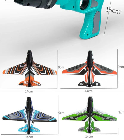 Children's Toy for Boys 3 to 5 Years Ejection Aircraft Shooting Game Outdoor Parent-child Sport Toys Kids Aircraft Set Plane Toy